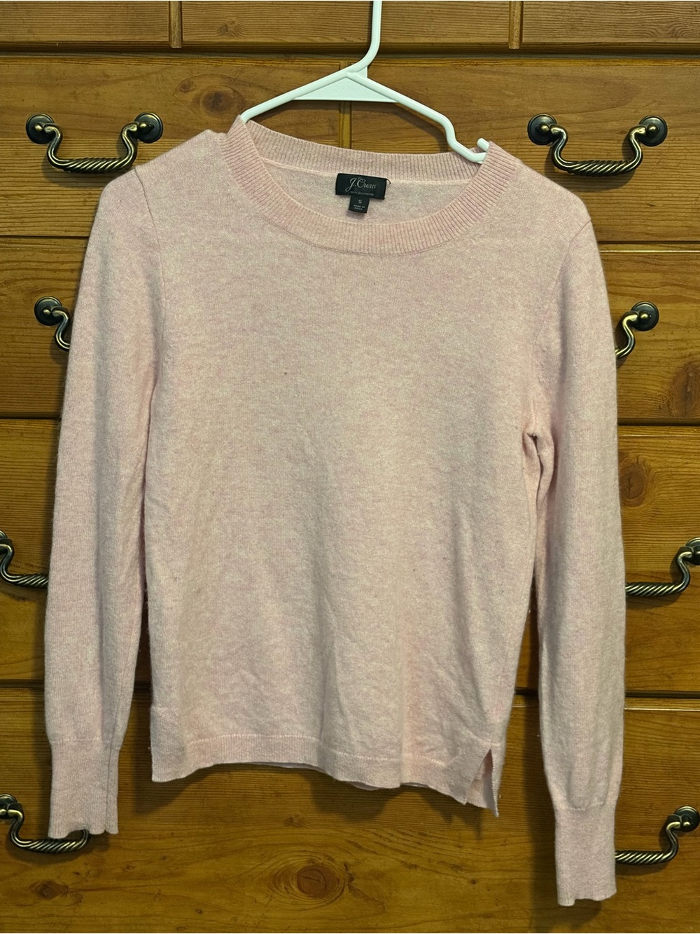 J. Crew Pale Pink Crewneck Sweater